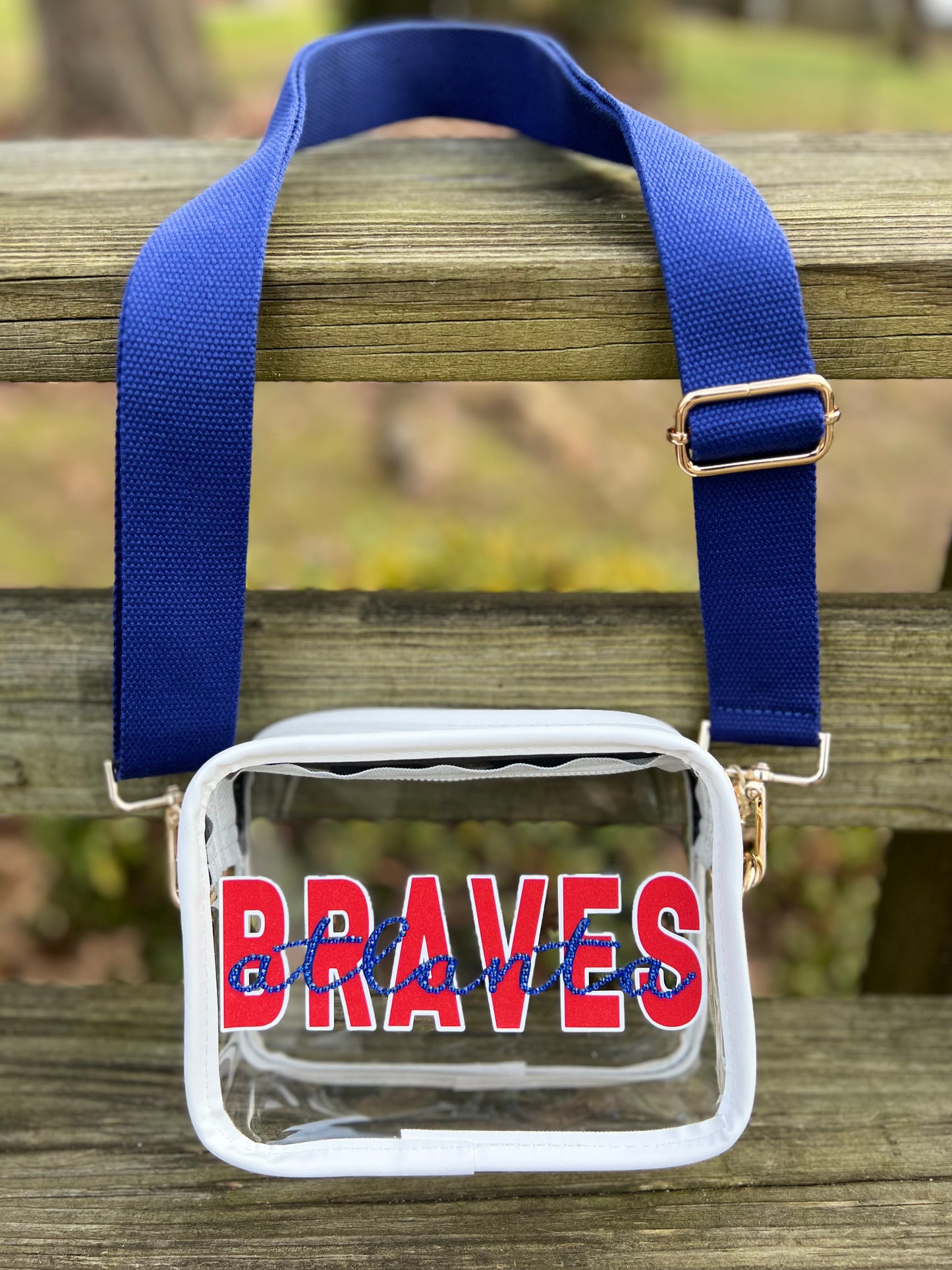 Atlanta Braves - Single Layer Rhinestoned Bag