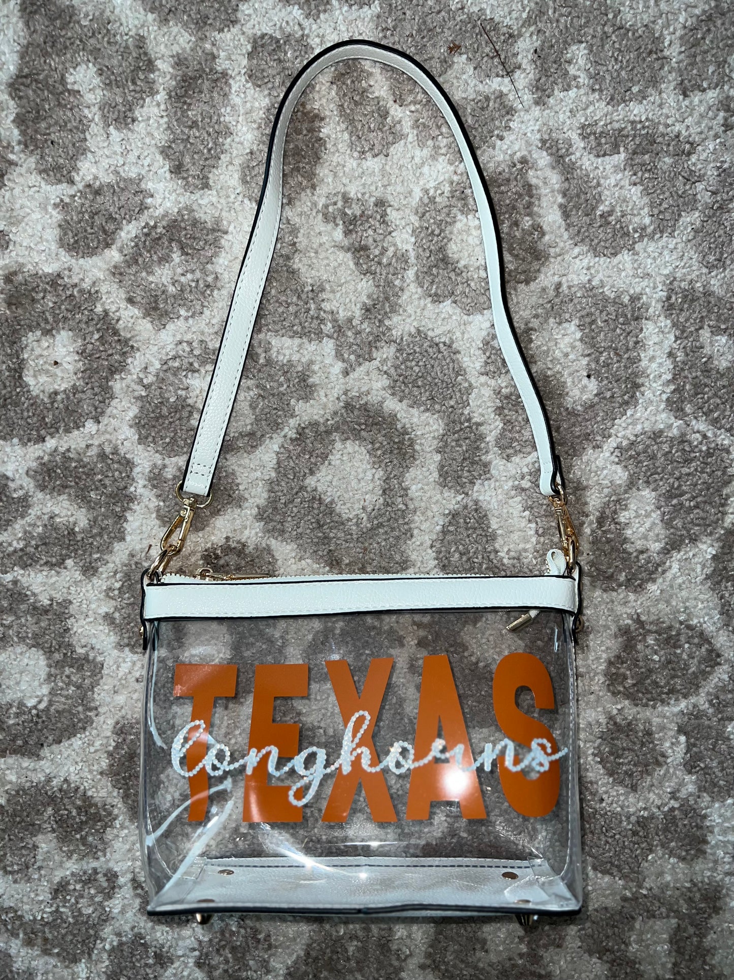 Texas Longhorns - Single Layer Rhinestoned Bag