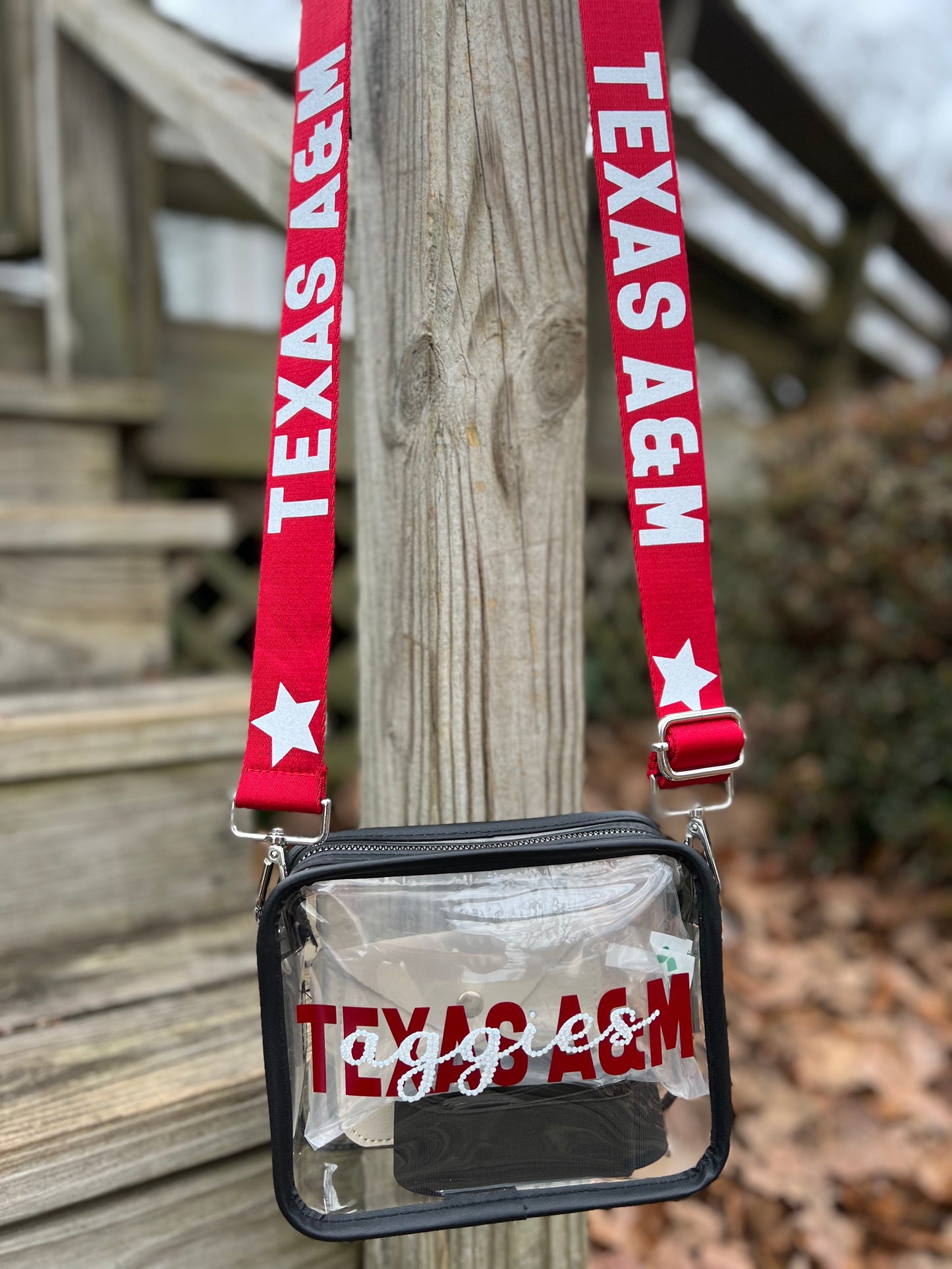 Texas A&M Aggies - Single Layer Rhinestoned Bag