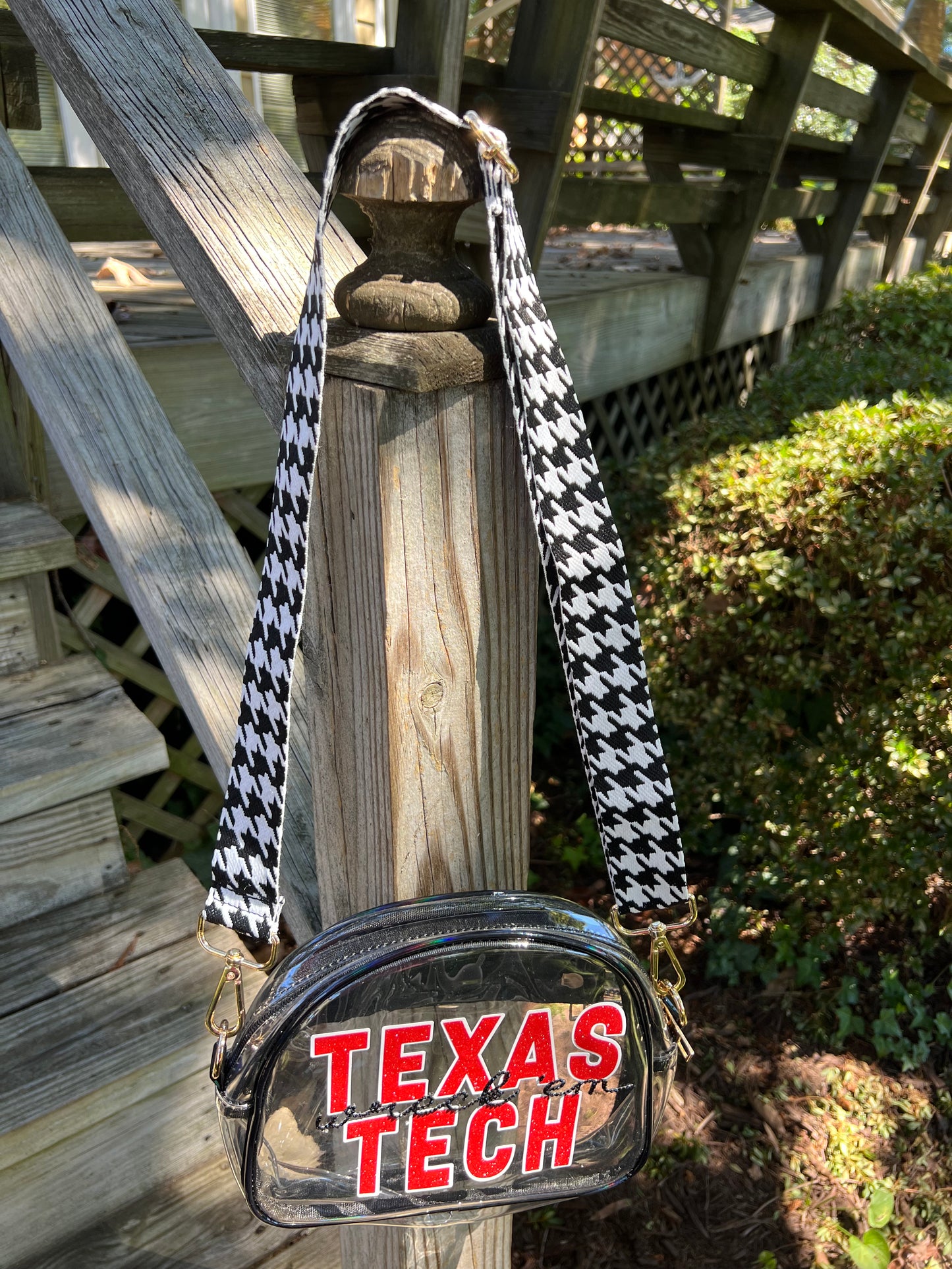 Texas Tech Wreck 'Em - Single Layer Rhinestoned Bag