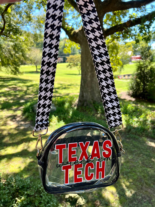 Texas Tech Wreck 'Em - Single Layer Rhinestoned Bag