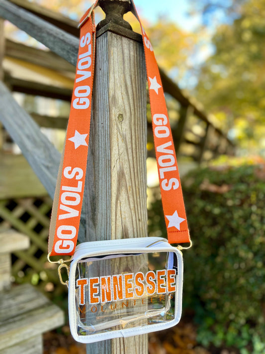 Tennessee Volunteers - Single Layer Rhinestoned Bag