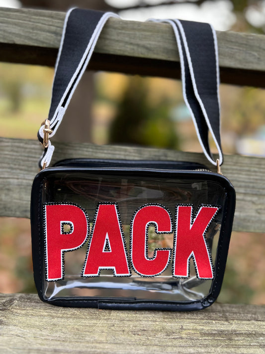 NC State Pack - Single Layer Rhinestoned Bag