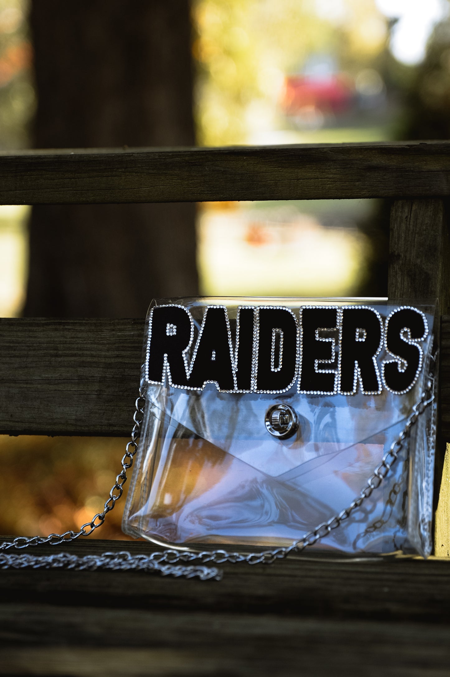 Las Vegas Raiders - Single Layer Rhinestoned Bag